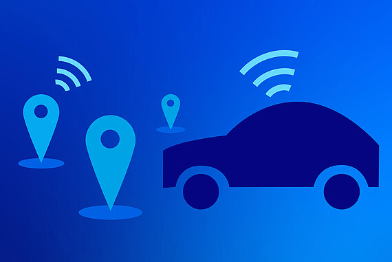 
                                Autonomes Fahren Grafik Zukunft mit Elektrotechnik
                            