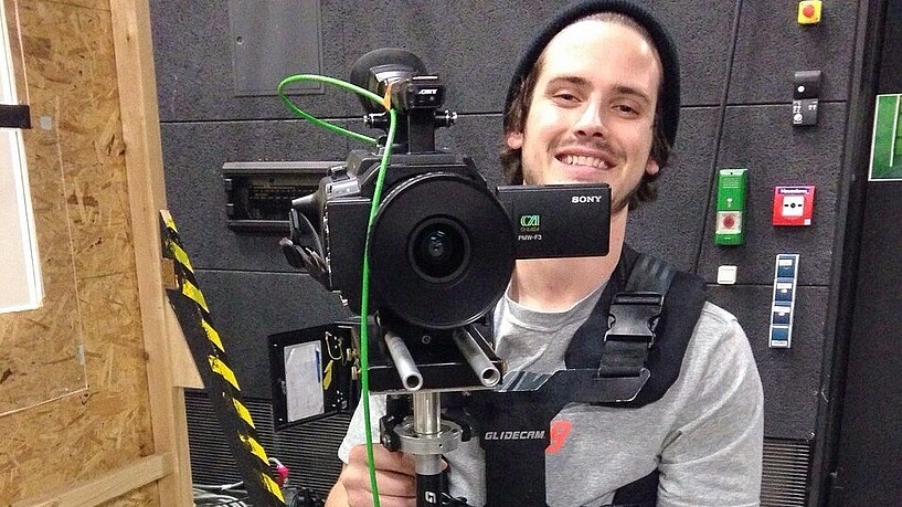 Dan Steinweg exchange student Student with film camera