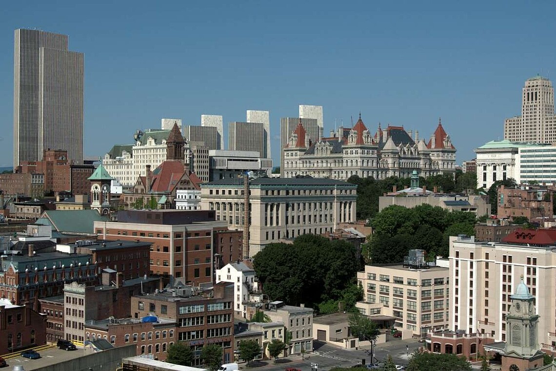 City of Albany skyline