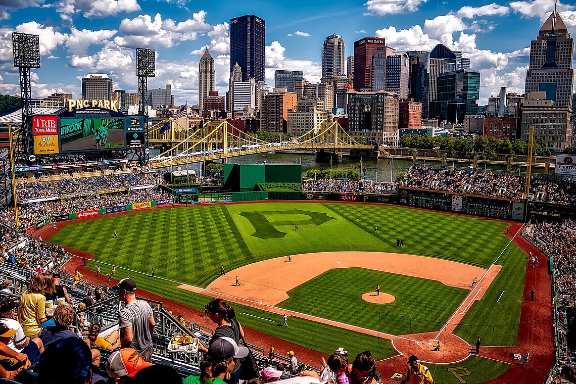 City of Pittsburgh view from Panthers stadium